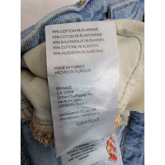 BDG Jeans Womens Sz 28 Stretch Cowboy Jeans High Rise Wide Leg Western Y2K 90s - Picture 6 of 11